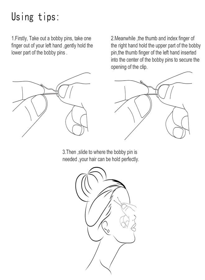 دوفاش دبابيس شعر دوفاش 5 ويفز، دبابيس شعر فضية، 5 سم/2 بوصة، إكسسوارات شعر مزخرفة للنساء - 60 دبوس/بطاقة - Image 4